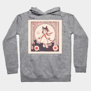 Paper Illustration of Devil Girl Hoodie